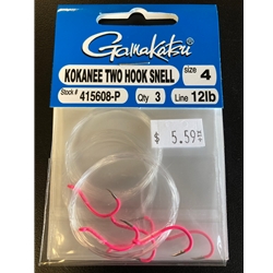 Gamakatsu Kokanee two hook snell