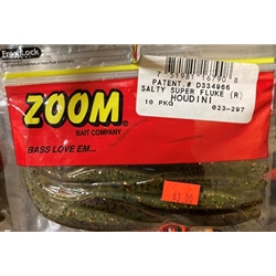 Zoom salty Super Fluke Houdini 10pk