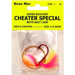 Beau-Mac Cheater Special w/ Bait Loop Sz 12 Cheater Sz 2 Hook