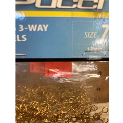 Pucci Brass 3 way Swivels Sz 7 12pcs