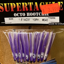 Supertackle Octo Hoochie 1.5" 10pk