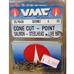 VMC Hooks Cone Cut Point Sz4  25pk