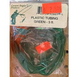 Custom Angler Plastic Tubing Green 3ft