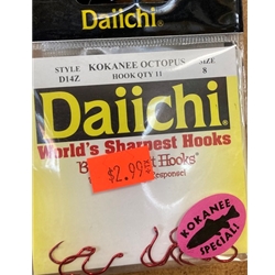 Daiichi Octopus Hooks Size 8, daiichi hooks