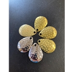 Hammered Nickel, Brass Deep Dish Sz3 6ct