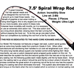 Vance's Tackle 7'5" Spiral Wrap Rod