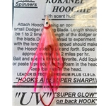 R&K UV Hoochie Clear Red