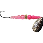 Hammered Nickel Hot Pink/Fluorescent Pink