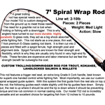 Vance's Tackle 7' Spiral Wrap Rod