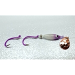 Purple Glow & UV Hammered Copper Blade