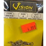Ball Bearing Swivel Welded Ring Size4 Qty5