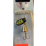 Vibrax Mid Depth 7/64 oz Brass/Black Yellow  Dots