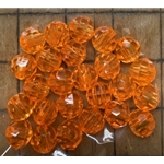 Orange Facet 6mm 25ct