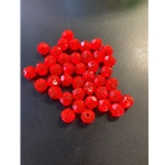 Red Faceted 8mm 25ct