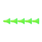 T Beads Flourescent Green 10ct