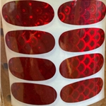 Red Scale Oval  5/8 × 1 1/4" 32ct