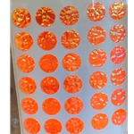 Orange Crinkle Dots 3/8" 60ct