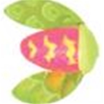 Glitter Pink Chartreuse Tiger Chartreuse Mylar Wings #10