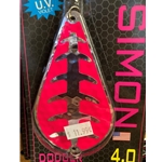 Hot Pink Silver Herring Bone