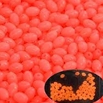Glow Pink Oval Rubber 5/16" 20ct