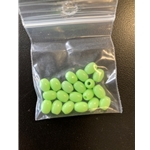 Glow 1/4" Barrel Beads 20ct