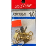 Eagle Claw Barrel Swivels w/ Safety Snap