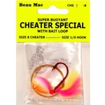 Beau-Mac Cheater Special w/ Bait Loop Sz 12 Cheater Sz 2 Hook