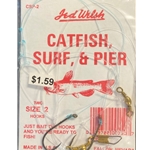 Jed Welch Catfish, Surf & Pier Rigged Hooks