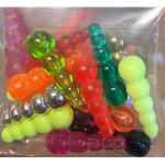 Bulk Plastic Stack Beads Assorted Colors(10pk)