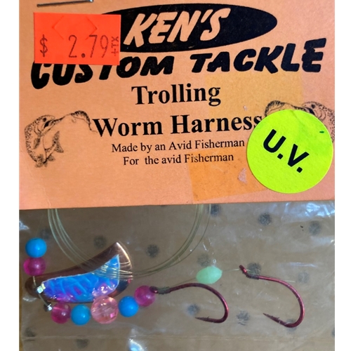Kokanee Tackle Ken's Custom Tackle Trolling Worm Harness