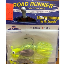 Road Runner Crappie Thunder Spinner Jigs 2pk