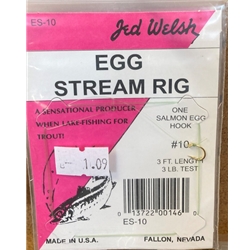 Jed Welsh Egg Stream Rig #10 3lb test