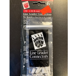 Bear Paw #1 Line Leader Connectors 50lb test  6ct