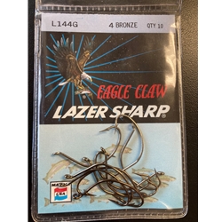 Eagle Claw Kahle Hook Bronze Sz4 10ct