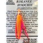 R&K Kokanee Hoochie Pink/Orange
