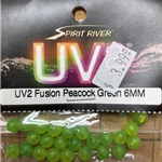 UV2 Fusion Peacock Green 6mm 24ct