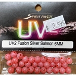 UV2 Fusion Silver Salmon 6mm 32ct