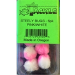 Oregon Tackle Steely Bugs 6pk Pink/White