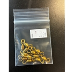 Brass Barrel Swivels Size 7 12ct