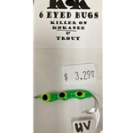 K K Lures 6 Eyed Bugs