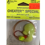 Beau-Mac Cheater Special w/ Bait Loop Sz 12 Cheater Sz 2 Hook