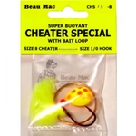 Beau-Mac Cheater Special w/ Bait Loop Sz 12 Cheater Sz 2 Hook