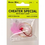 Beau-Mac Cheater Special w/ Bait Loop Sz 12 Cheater Sz 2 Hook